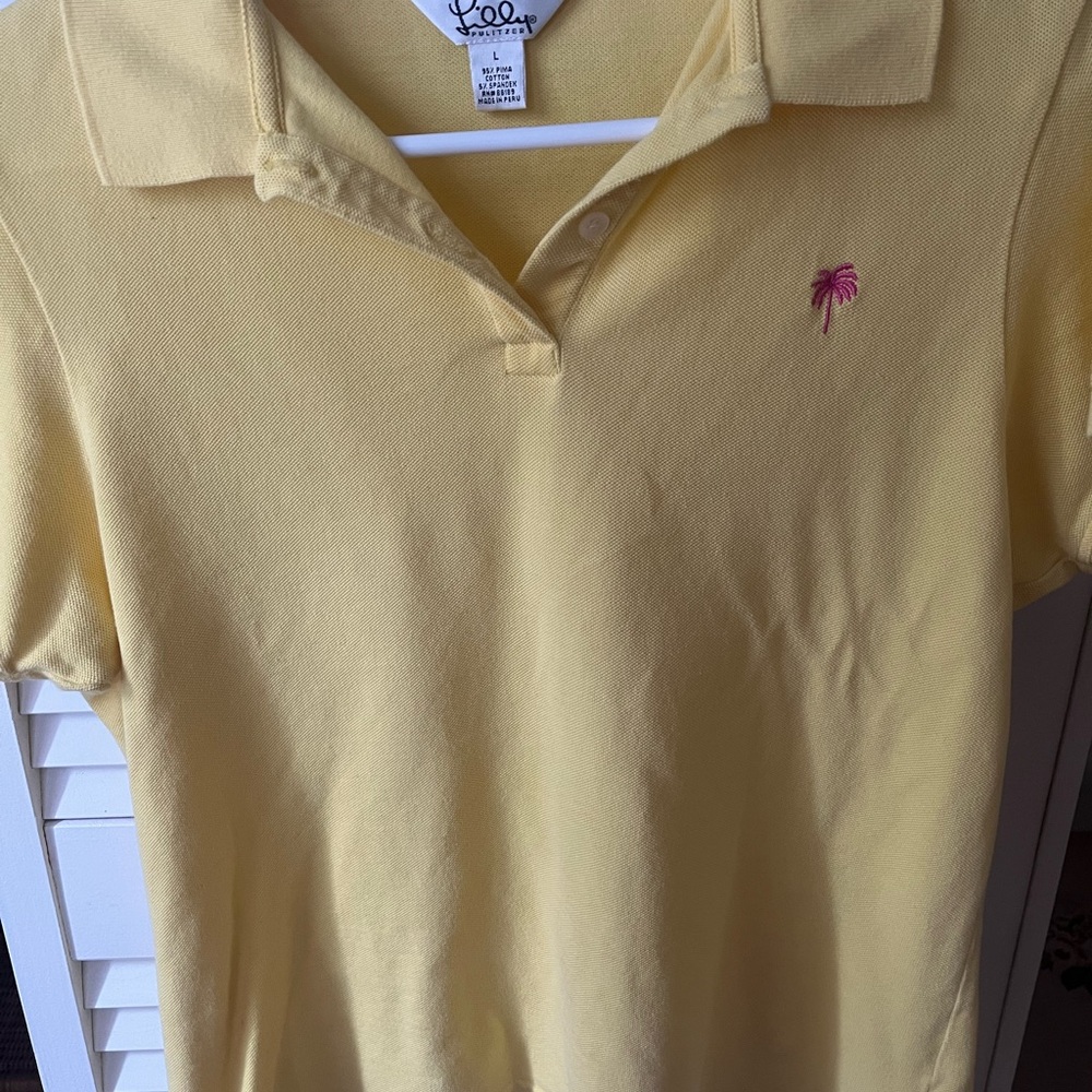 Lilly Pulitzer Yellow Polo Shirt